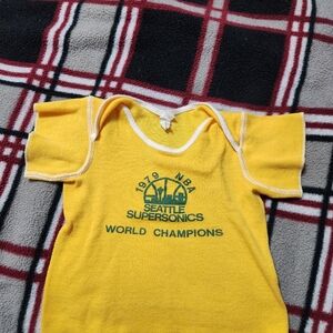 Vintage seattle supersonics baby shirt
